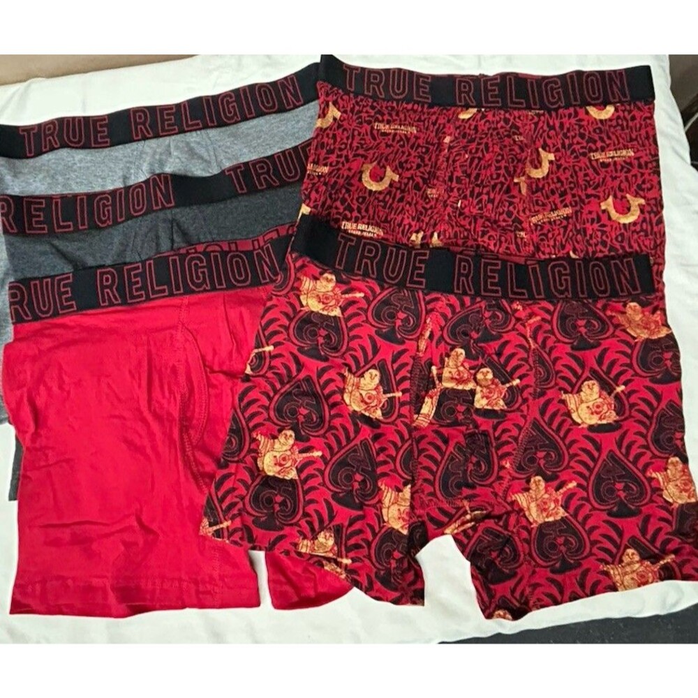 True Religion Men’s Boxer Brief Size M 5 Pack